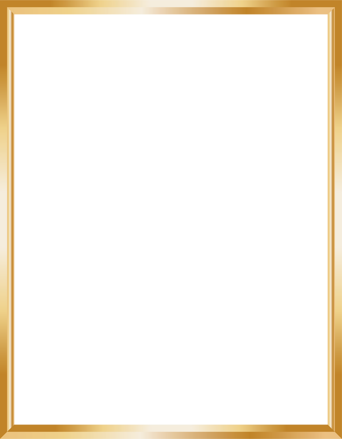 Gold Rectangular Frame